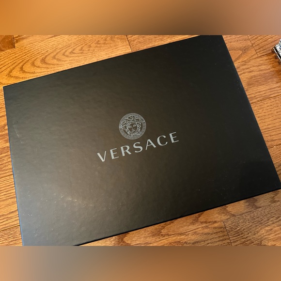 Versace Green nylon Medusa crossbody messenger bag purse NEW (AUTHENTIC) - Picture 12 of 16